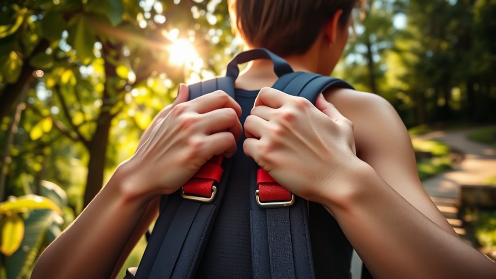 adjust backpack straps properly
