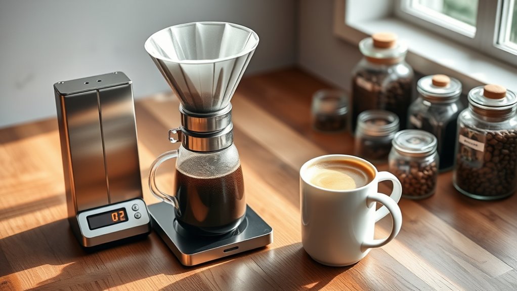 adjust coffee brewing ratios