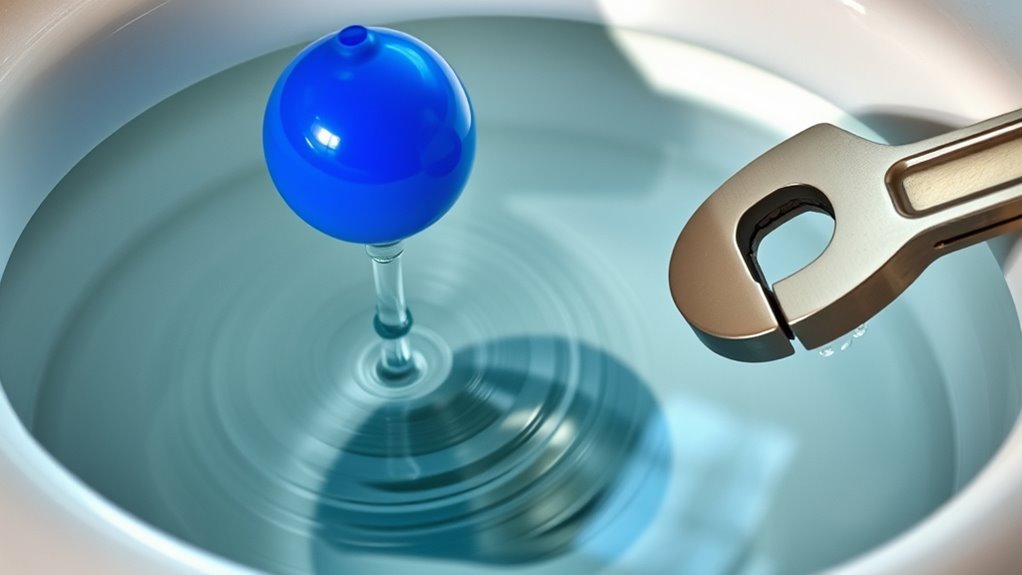 adjust float to stop flow