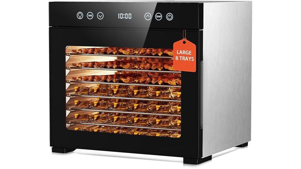 adjustable 8 tray dehydrator