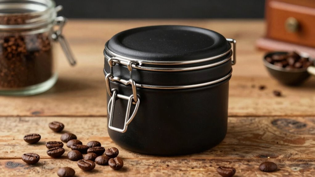 airtight opaque coffee storage