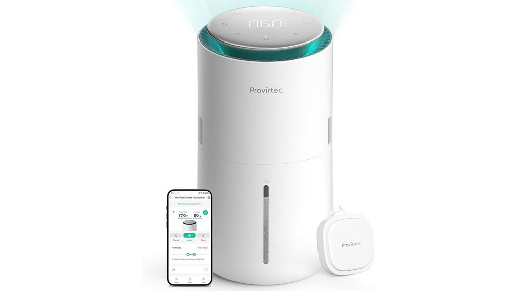 app controlled smart humidifier