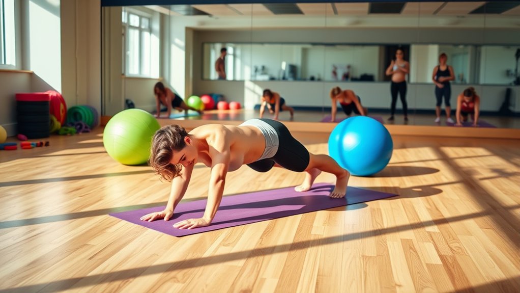 balanced core training routine