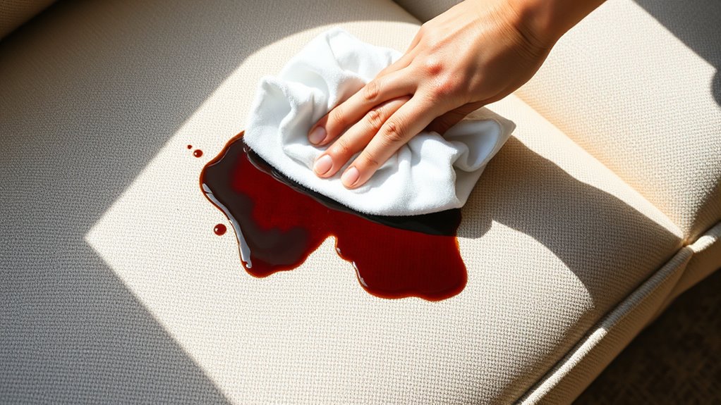 blot spills immediately effectively