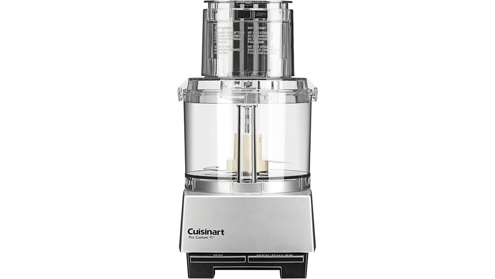 brushed chrome food processor