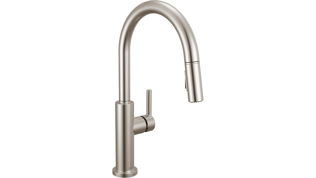 brushed nickel kitchen faucet