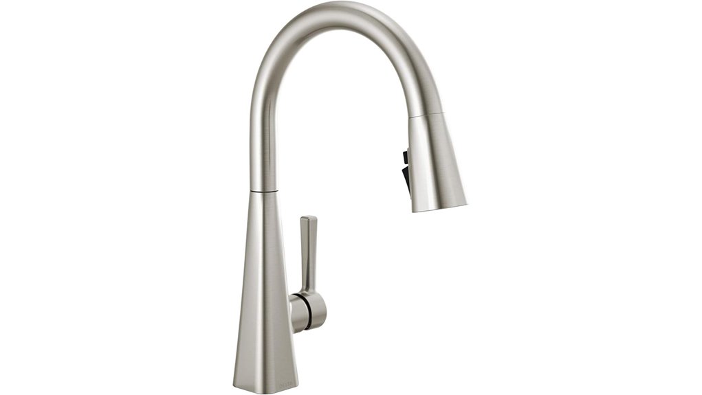 brushed nickel kitchen faucet
