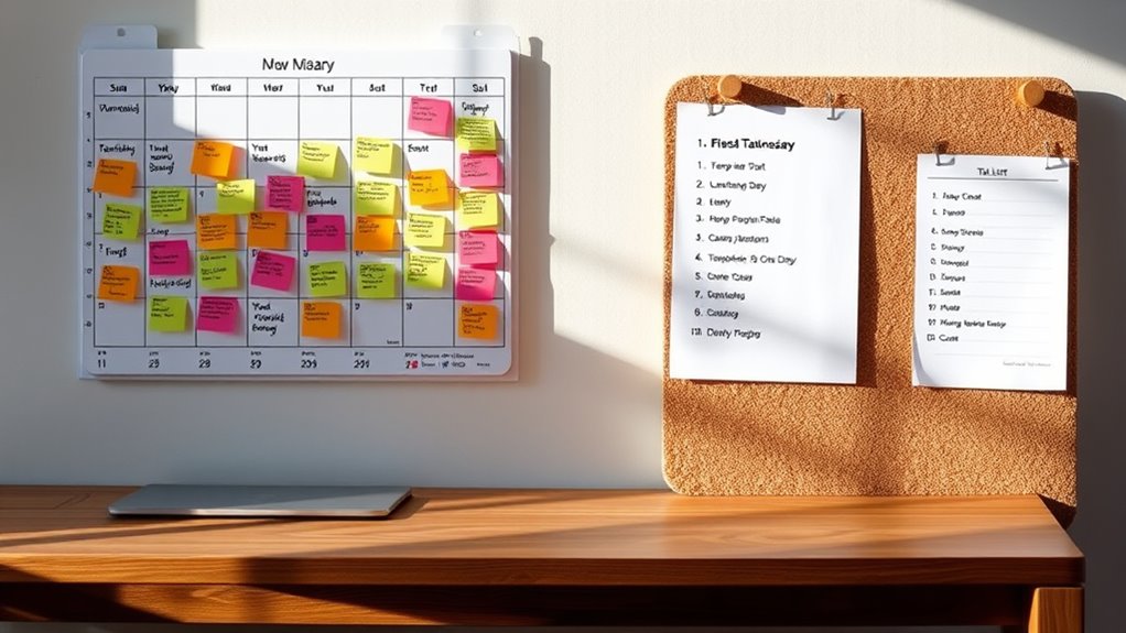 calendars and task lists