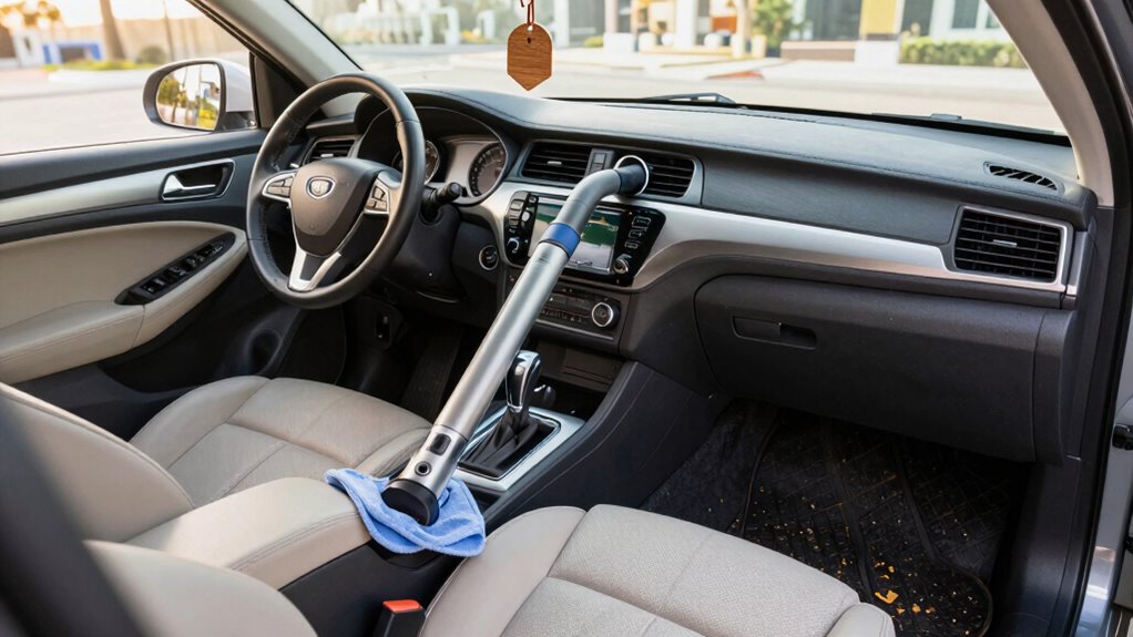 car interior vacuuming tips