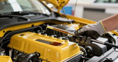check engine oil level