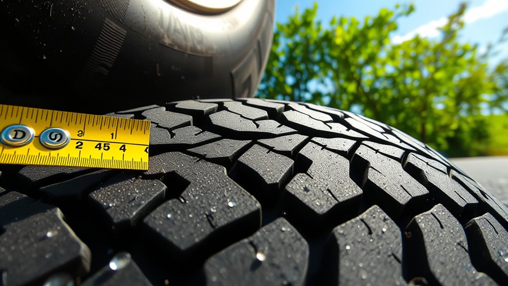 check tire pressure and tread