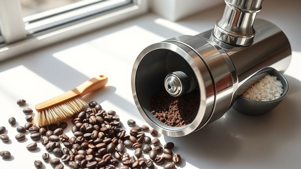 clean blade grinder regularly