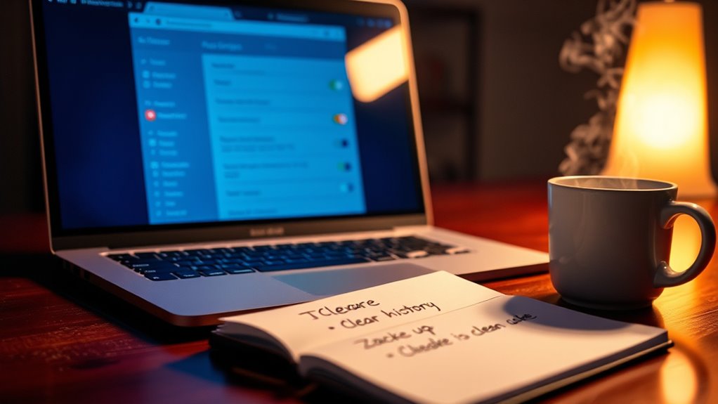 clear browsing data regularly