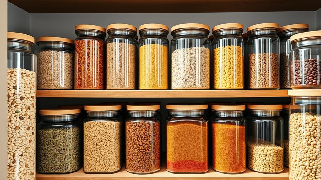 clear containers enhance organization