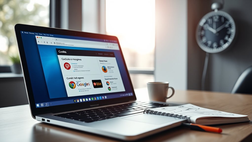 clear cookies and cache