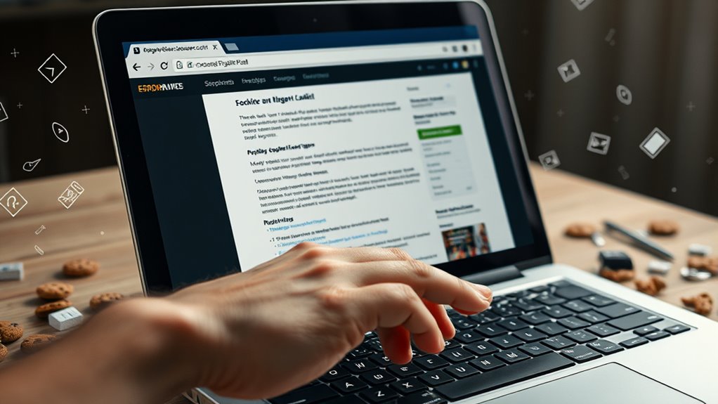 clear cookies for smoother browsing