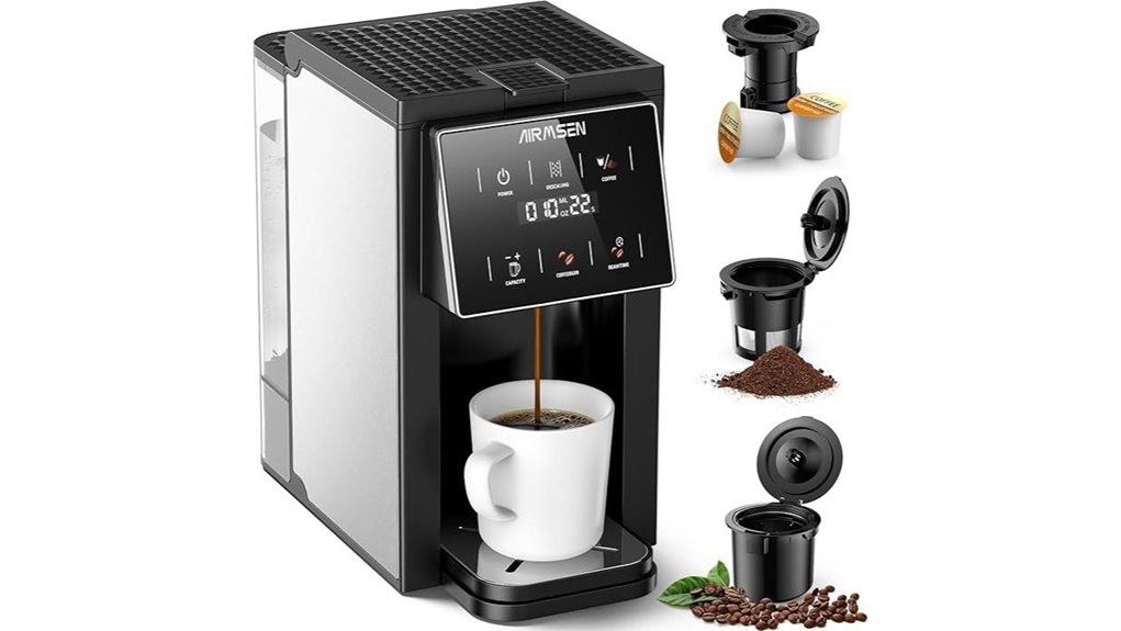 coffee maker with grinder