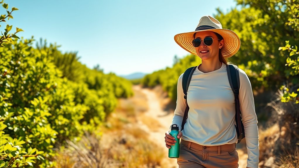 comfortable hot weather hiking