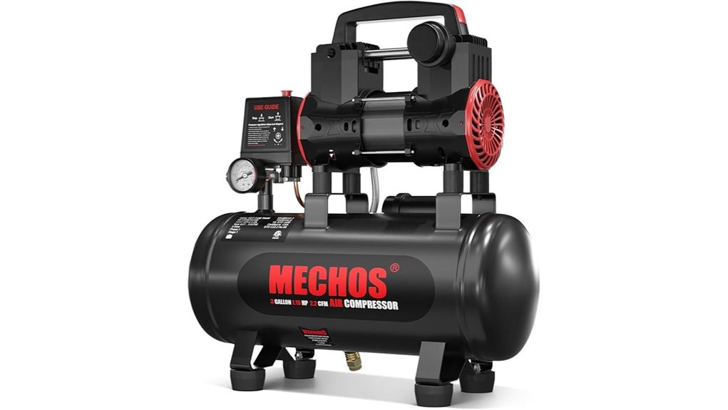 compact steel tank compressor