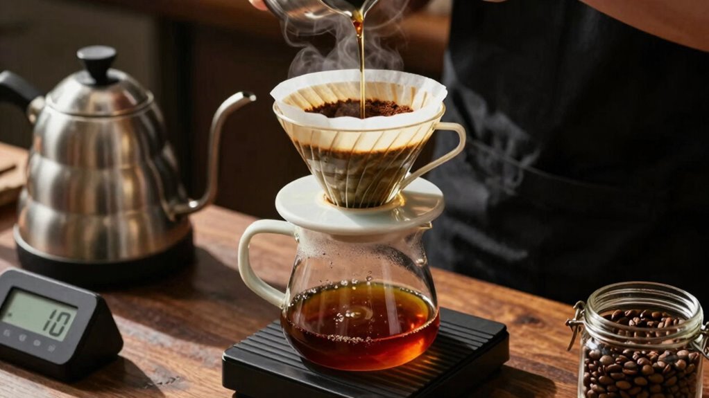 consistent controlled pour technique