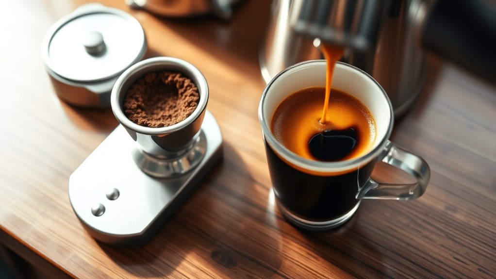 consistent espresso shot brewing