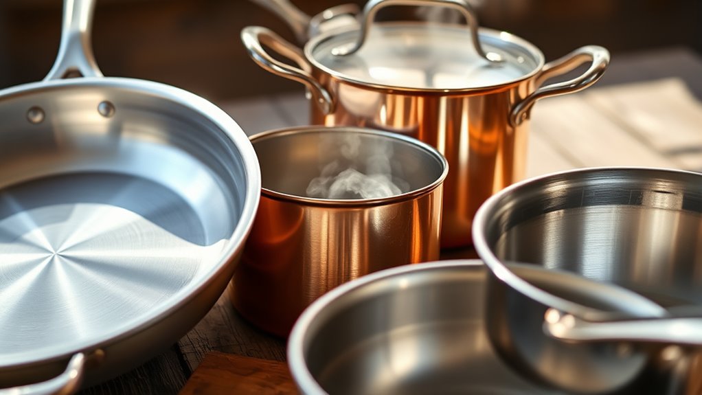 cookware material heat comparison