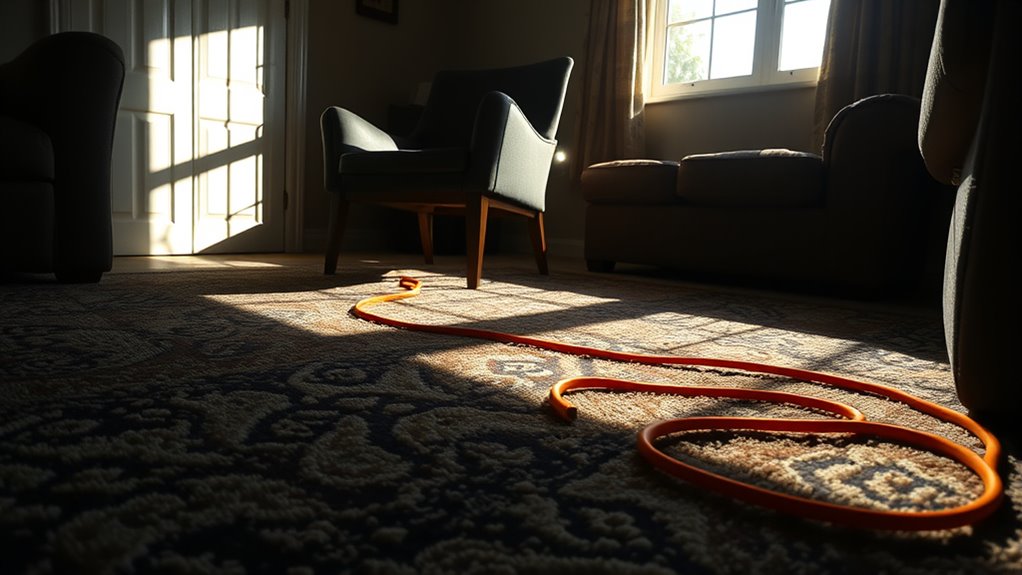 cords under rugs dangerous