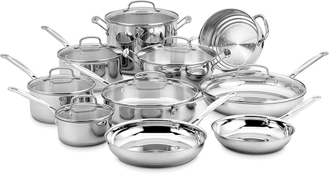cuisinart cookware steel set