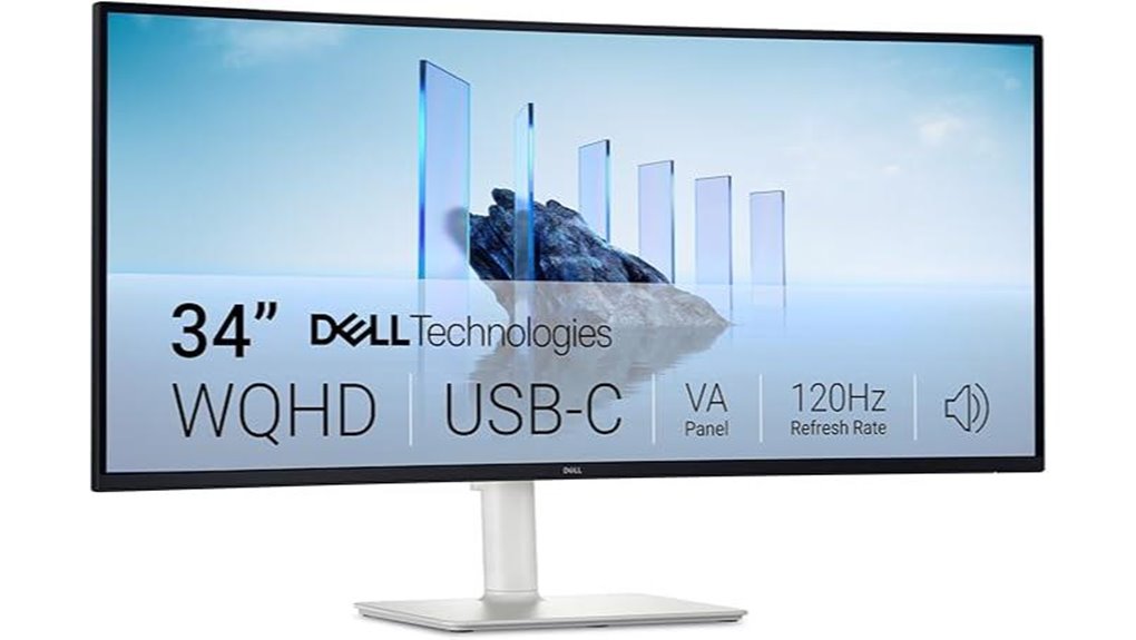 curved usb c monitor display