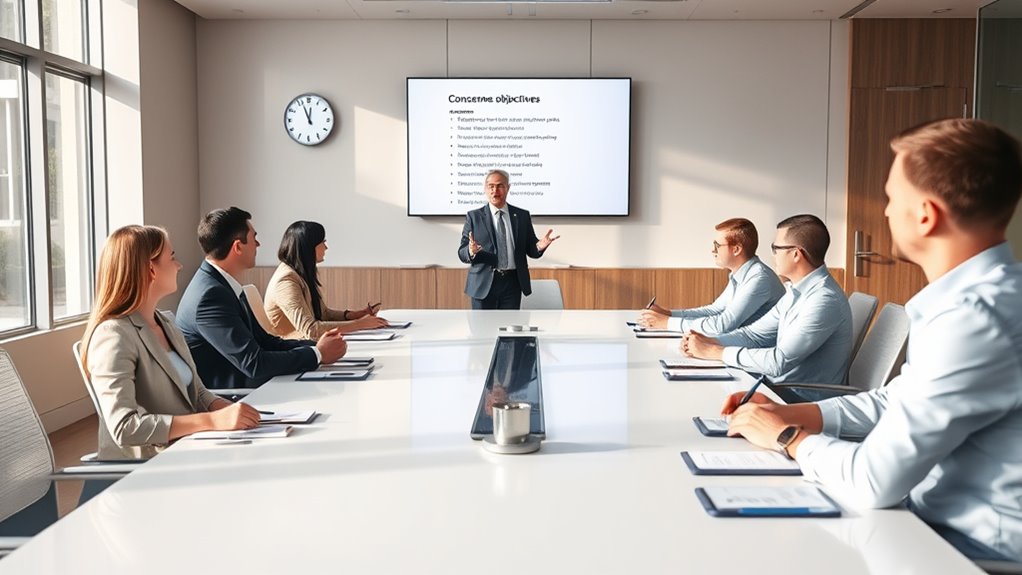 define clear meeting objectives