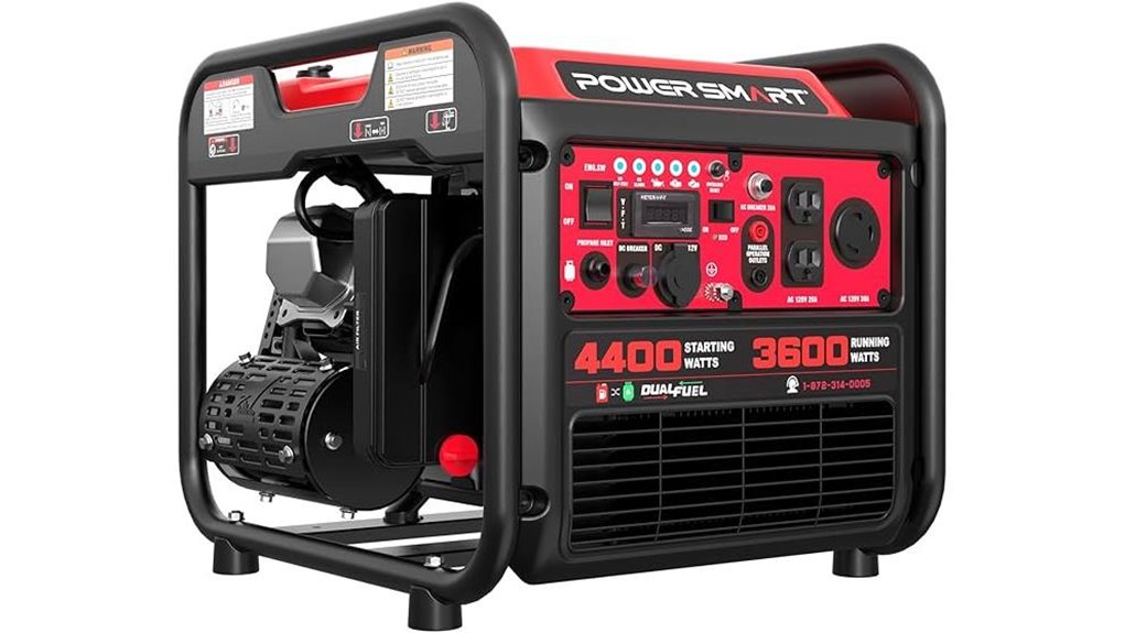 dual fuel inverter generator