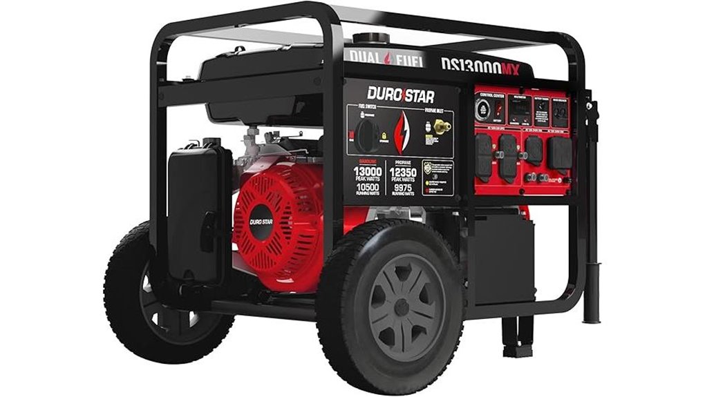 dual fuel portable generator