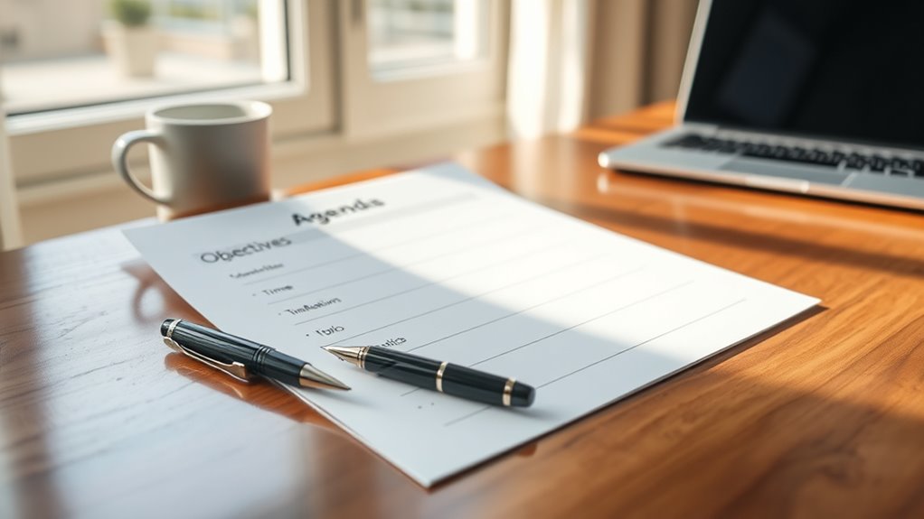 effective meeting agenda components