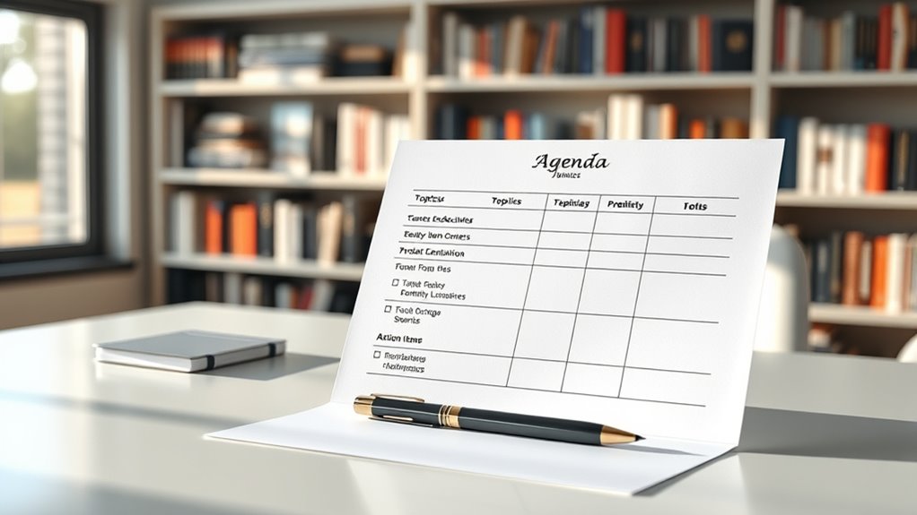 effective meeting agenda creation