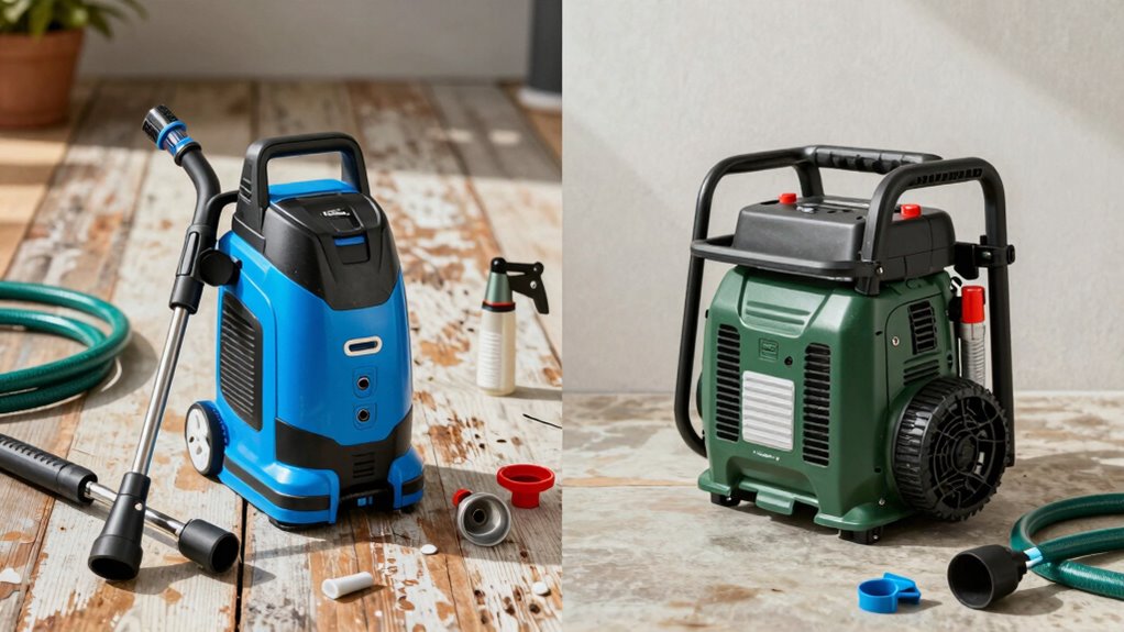 electric vs gas pressure washers