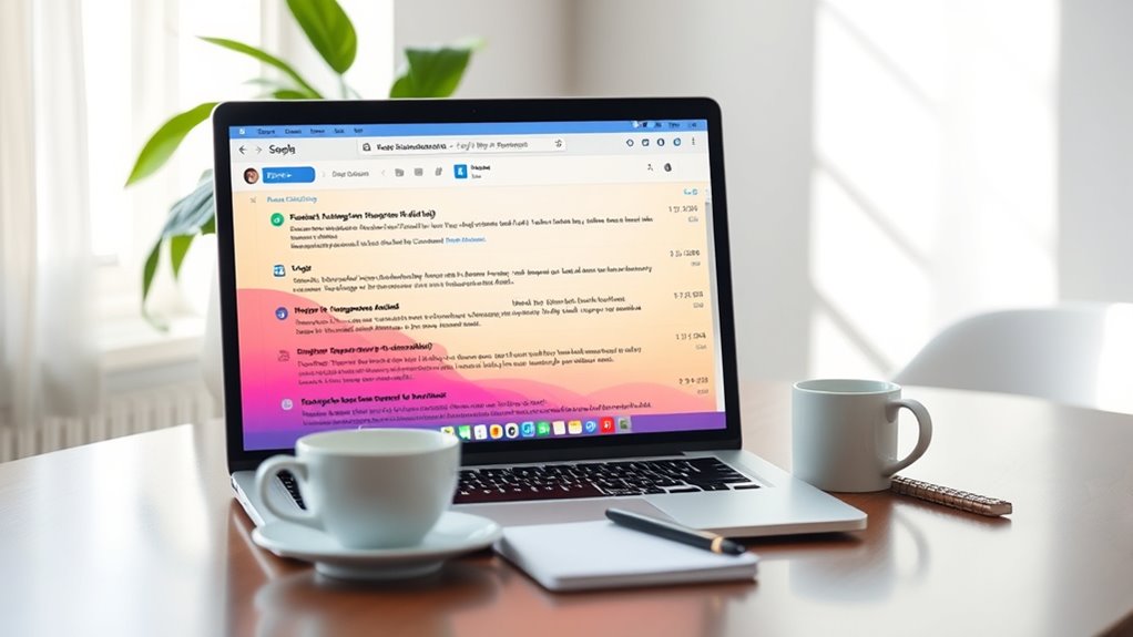 email organization boosts productivity