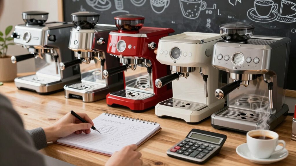 espresso machine budget planning
