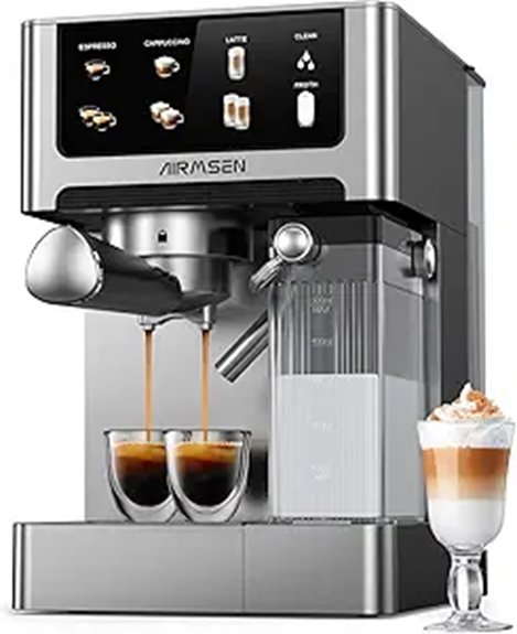espresso machine with frother