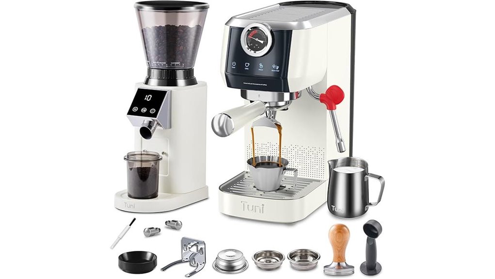espresso machine with grinder