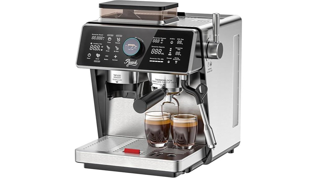 espresso machine with grinder