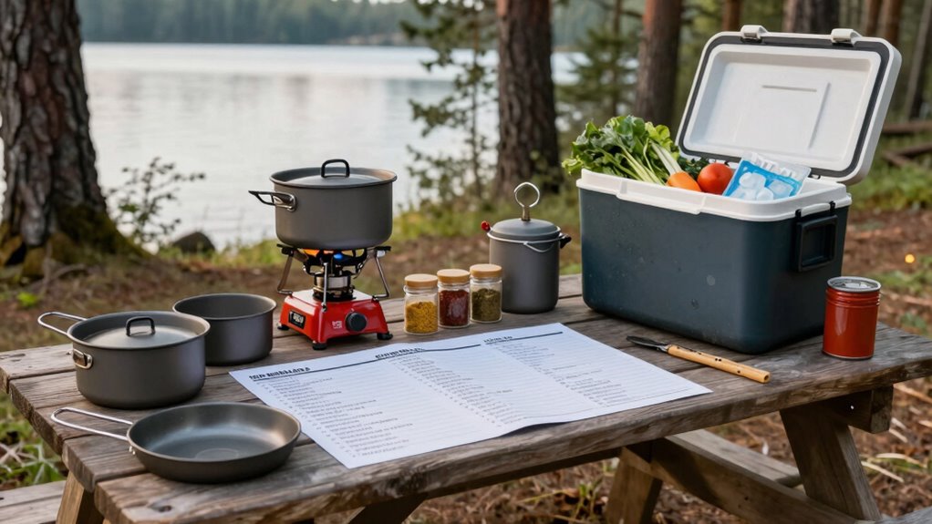 essential camping cooking gear