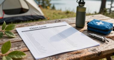 essential camping gear list