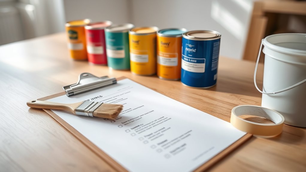 final paint prep checklist