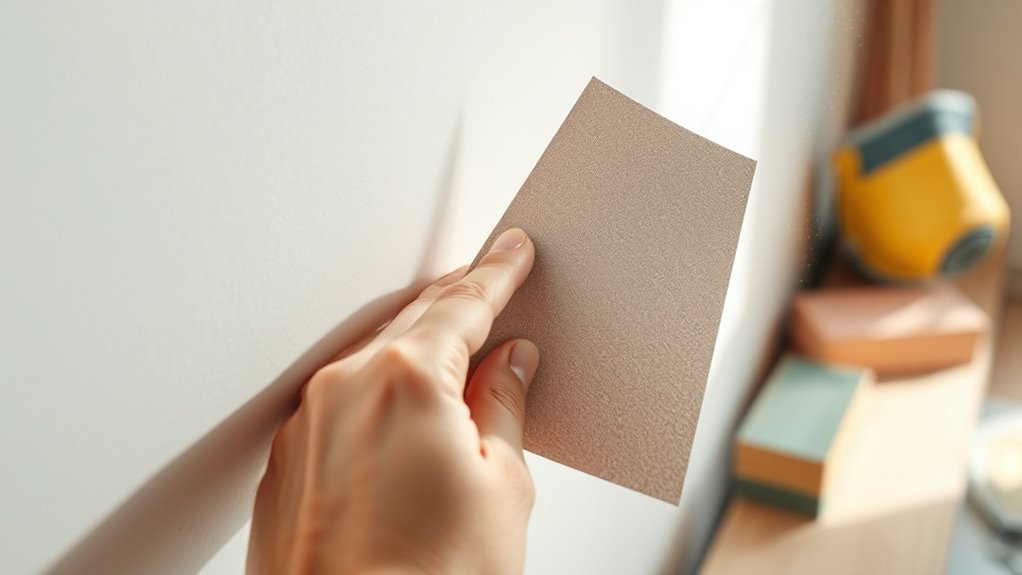 flawless finish with fine sandpaper