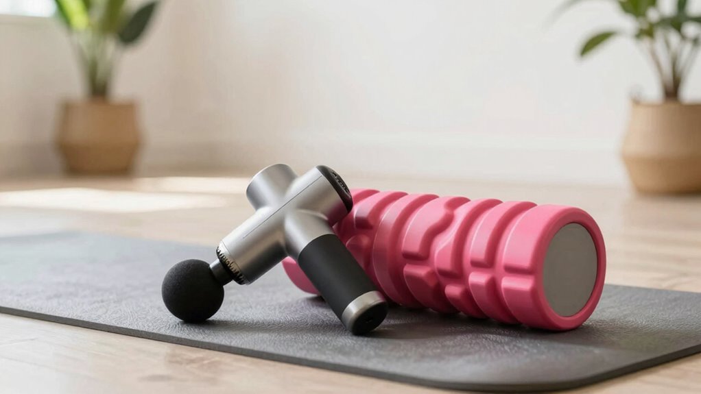 foam rolling and percussive therapy
