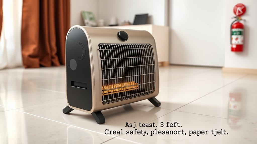 follow heater safety guidelines