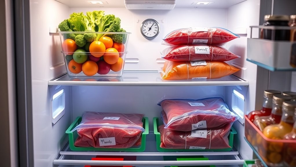 fridge organization for safety