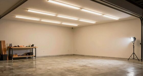 glare free bright garage lighting