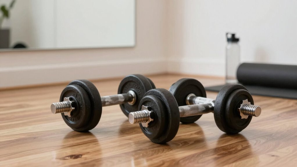incorporate dumbbells for variety