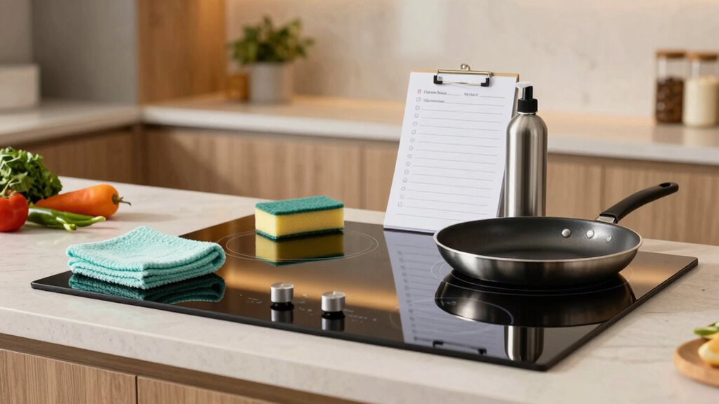 induction cooktop cleaning tips